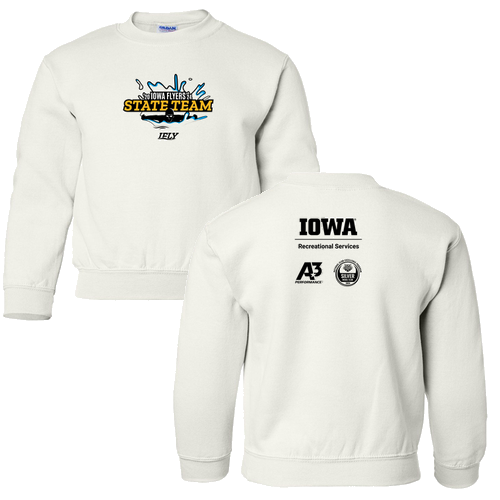 Gildan Heavy Blend Youth Crew Neck Sweatshirt -- White