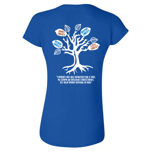 Gildan Ladies Fashion Fit T-Shirt -- Royal