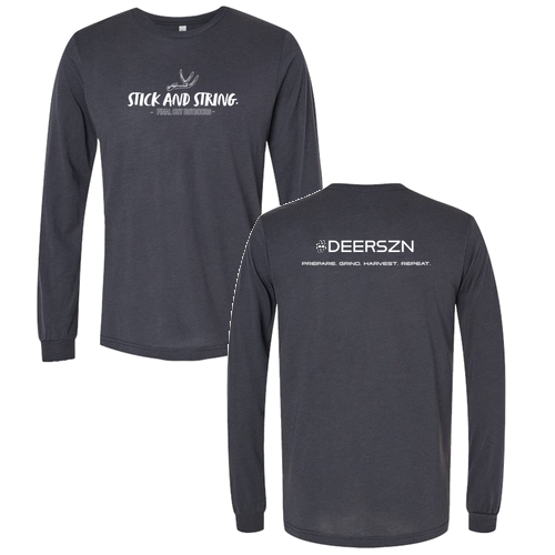 Bella+Canvas Unisex Triblend Long Sleeve Tee- Triblends -- Dark Grey Solid Triblend