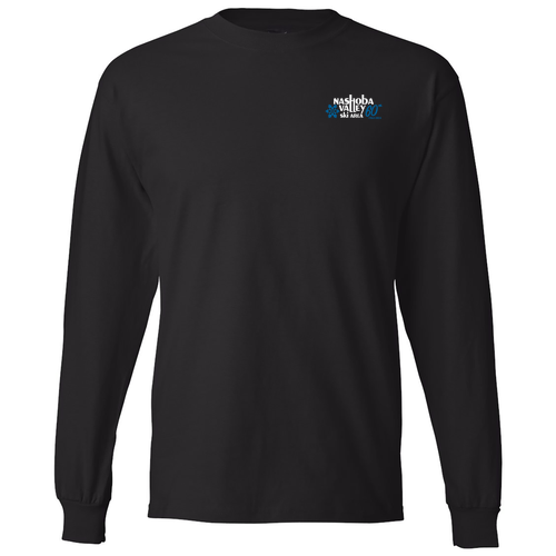 Hanes Beefy T Longsleeve T-Shirt -- Black