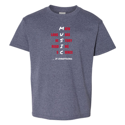 Gildan Heavy Cotton Basic Youth T-Shirt -- Heather Navy