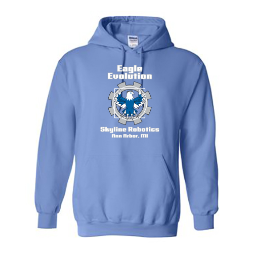 Mens/Unisex Gildan Heavy Blend Hooded Sweatshirt -- Carolina Blue