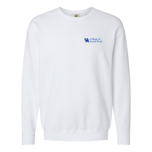 Comfort Colors Lightweight Adult Ringspun Crewneck Sweatshirt -- White