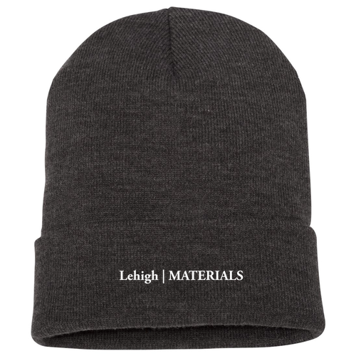 Yupoong Knit Hat with Cuff -- Dark Grey