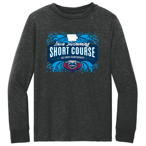 District Youth Perfect Tri Long Sleeve Tee -- Black Frost