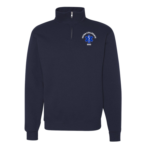 Jerzees 9.3 Oz 50/50 Nublend Quarter Zip Sweatshirt Adult -- J Navy