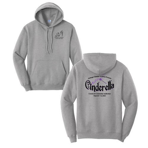 Port and Company Core Fleece Pullover Hooded Sweatshirt -- Athletic Heather