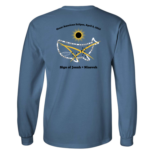 Gildan Ultra Cotton Longsleeve Basic T-Shirt -- Indigo Blue