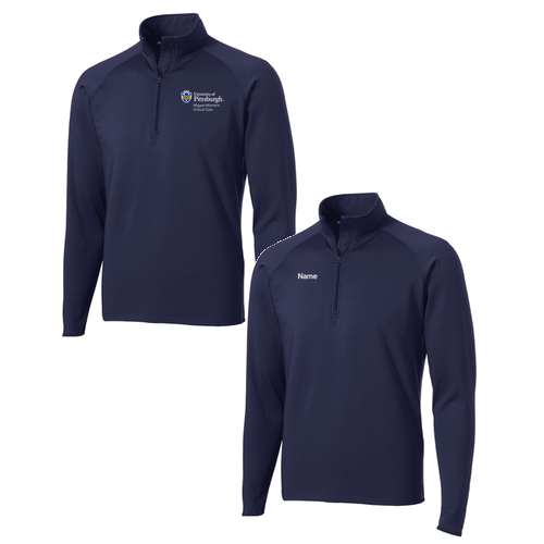 Sport Tek Sport Wick Stretch Half Zip Pullover -- True Navy