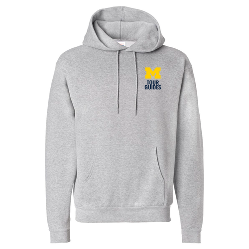 Mens/Unisex Hanes 7.8 Oz., 50/50 Comfort Blend Fleece Pullover Hood -- Light Steel