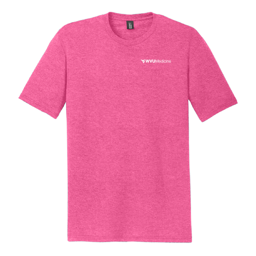 District Perfect Tri Dtg Tee -- Fuchsia Frost