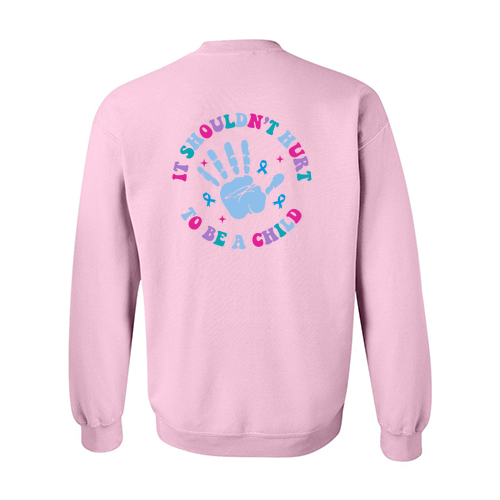 Gildan Heavy Blend Crew Neck Sweatshirt -- Light Pink