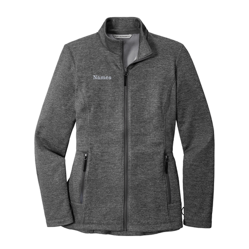 Port Authority Ladies Collective Striated Fleece Jacket -- Sterling Grey Heather