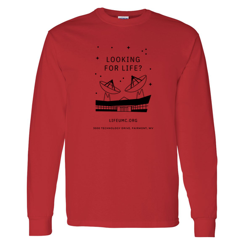 Gildan Heavy Cotton Longsleeve Basic T-Shirt -- Red