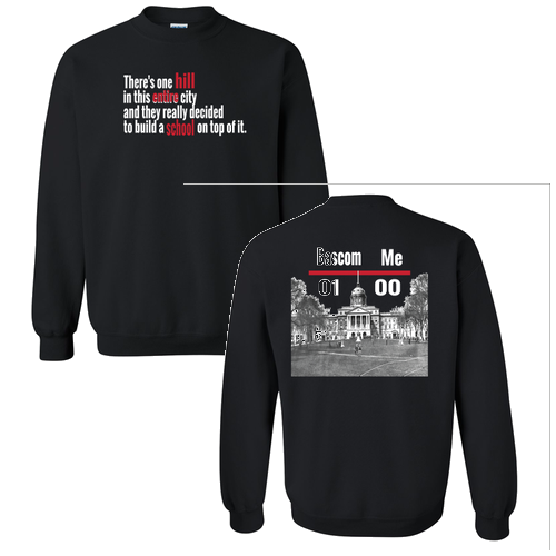 Gildan Heavy Blend Crew Neck Sweatshirt -- Black