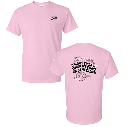 Men/Unisex Gildan DryBlend 50/50 T-Shirt -- Light Pink