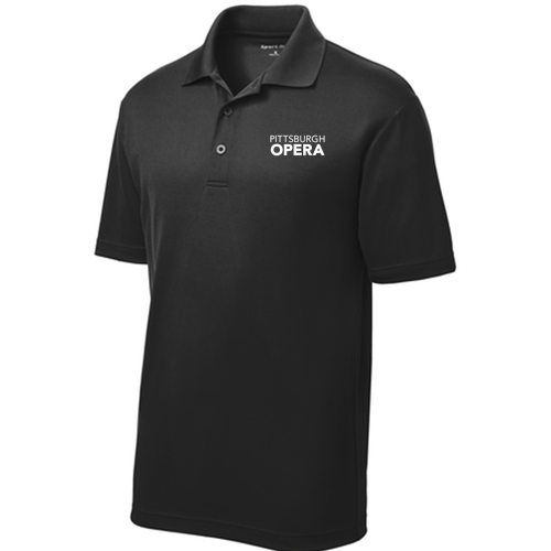 Pittsburgh Opera Embroidered Polo -- Black