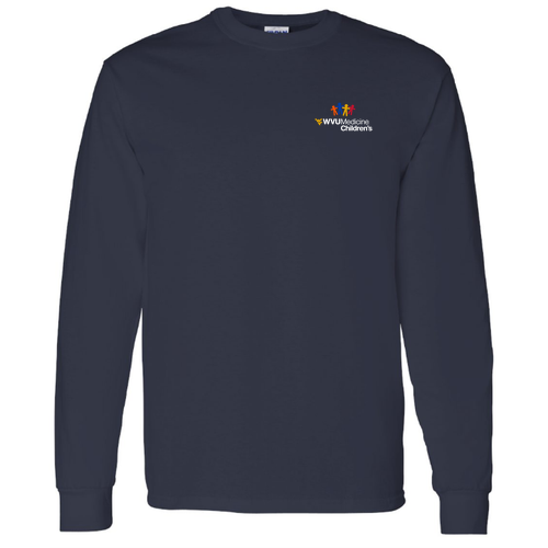 Gildan Heavy Cotton Longsleeve Basic T-Shirt -- Navy