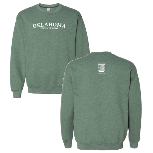 Gildan Heavy Blend Crew Neck Sweatshirt -- Heather Sport Dark Green