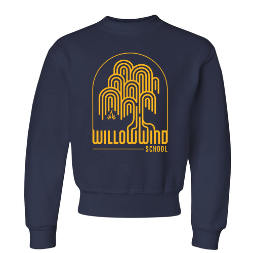 Jerzees Youth 8 oz 50/50 Nublend Fleece Crew -- J Navy