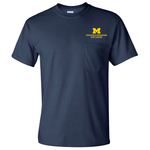 Men/Unisex Gildan Ultra Cotton T-Shirt with Pocket -- Navy, $19