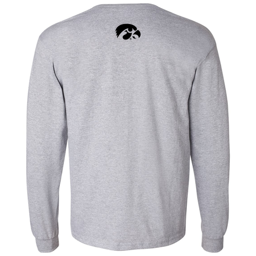 Gildan Long Sleeve Pocket Tee -- Sport Grey