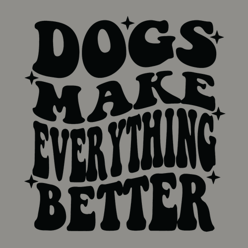 Comfort Colors Crewneck Sweatshirt -- Grey / Dog Quote