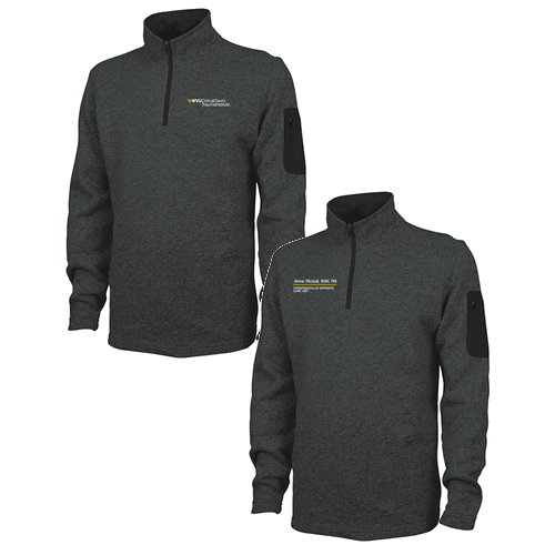 Charles River Mens Heathered Fleece Pullover -- Charcoal Heather