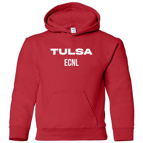 Youth Gildan Heavy Blend Youth Hooded Sweatshirt -- Red