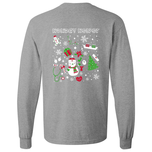 Gildan Heavy Cotton Longsleeve Basic T-Shirt -- Sport Grey