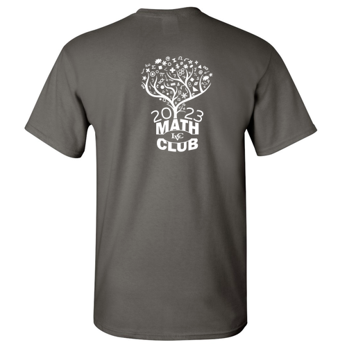 LVC Math Club Cotton T-Shirt T-Shirt -- Charcoal