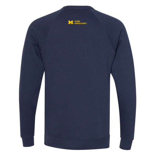 Men/Unisex Bella Canvas Soft Triblend Sponge Fleece Crewneck Sweatshirt -- Navy