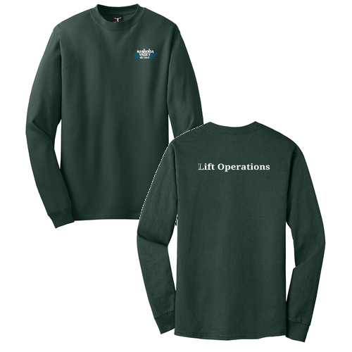 Hanes Beefy T Longsleeve T-Shirt -- Deep Forest