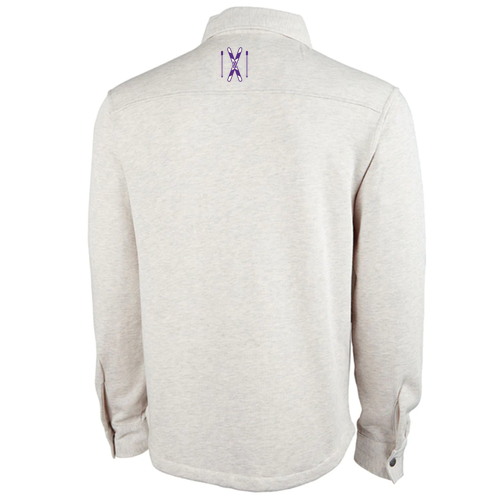 Charles River Hyannis Snap Shacket -- Oatmeal Heather