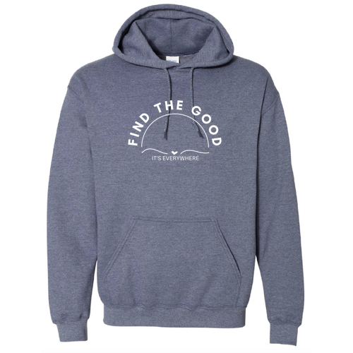 Gildan Heavy Blend Hooded Sweatshirt -- Heather Sport Dark Navy