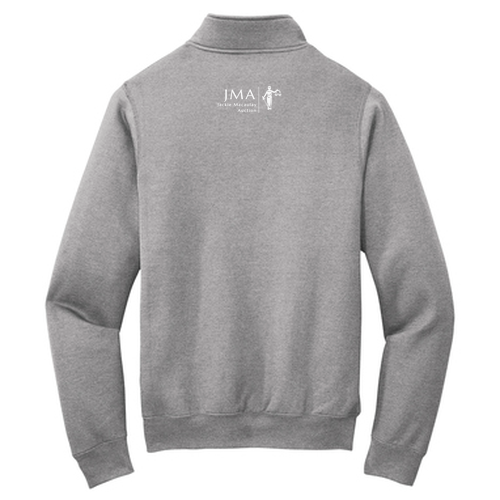 Port and Company Core Fleece Quarter-Zip Pullover Sweatshirt -- Athletic Heather