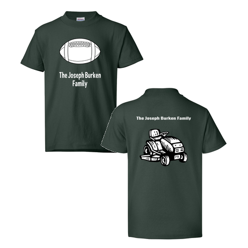 Hanes Youth Heavyweight 50/50 Crew Neck T Shirt -- Deep Forest