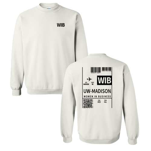 Gildan Heavy Blend Crew Neck Sweatshirt -- White