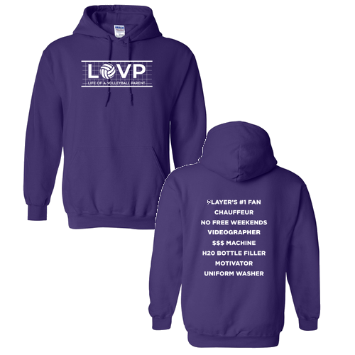 Gildan Heavy Blend Hooded Sweatshirt -- Purple