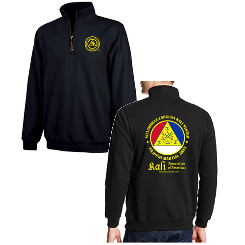 Charles River Crosswind Quarter Zip Sweatshirt -- Black