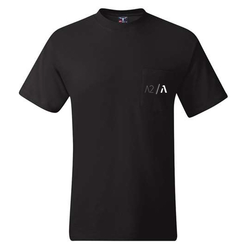 Hanes Beefy-T with Pocket -- Black