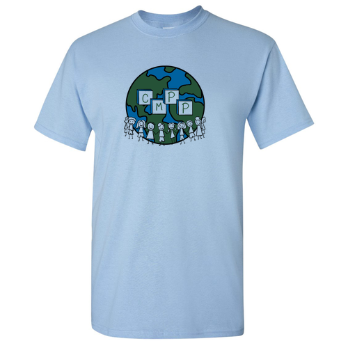 Mens/Unisex Gildan Heavy Cotton Basic T-Shirt -- Light Blue