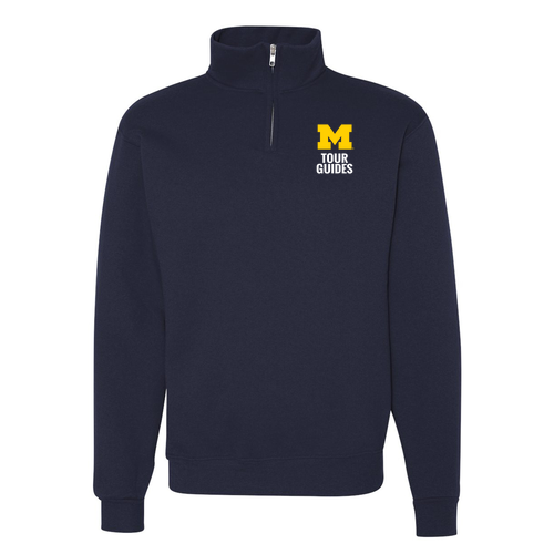 Mens/Unisex Jerzees 9.3 Oz 50/50 Nublend Quarter Zip Sweatshirt -- J Navy