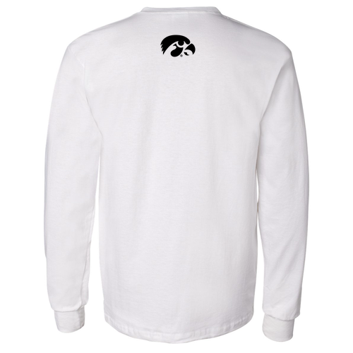 Gildan Long Sleeve Pocket Tee -- White
