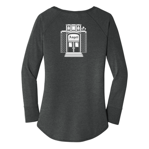 Ladies Cut District Made Perfect Tri Long Sleeve Tunic -- Black Frost