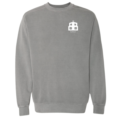 Comfort Colors Crewneck Sweatshirt -- Grey / Logo Only
