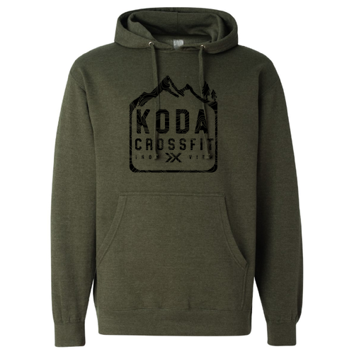 Independent Trading Midweight Hooded Sweatshirt  Army Heather