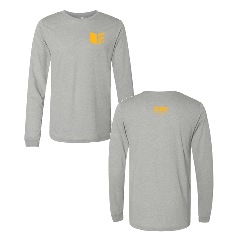 Bella+Canvas Unisex Triblend Long Sleeve Tee- Triblends -- Athletic Grey Triblend