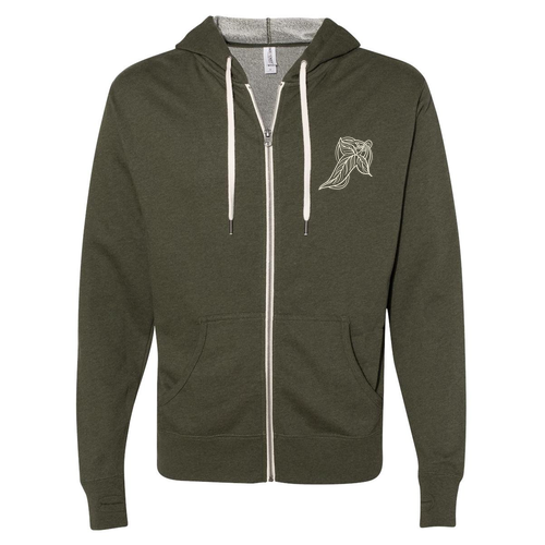 Independent Trading French Terry Heathered Sweatshirt -- Olive Heather