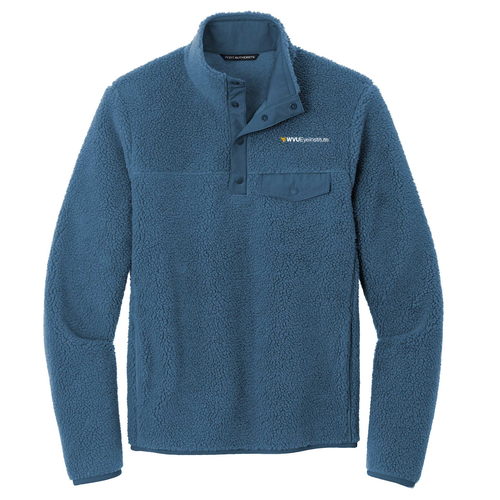 Port Authority Camp Fleece Snap Pullover -- Regatta Blue